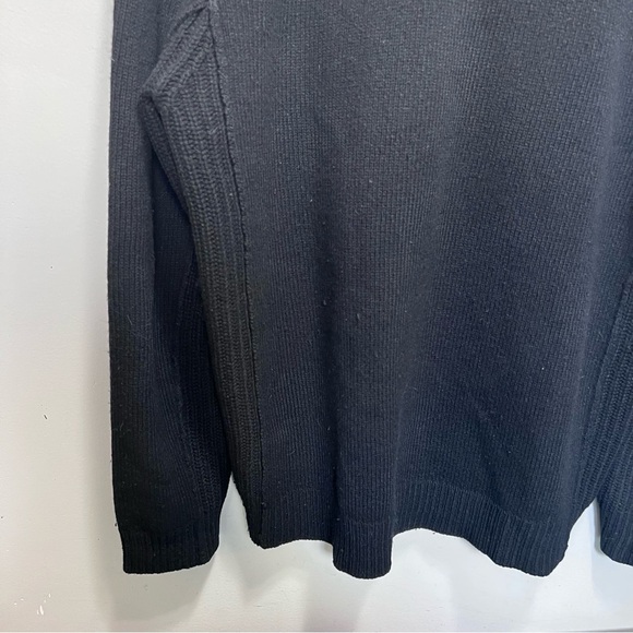 Ted Baker London Black Lambswool Cashmere Pullover Sweater Size 5 = XL - Picture 4 of 13